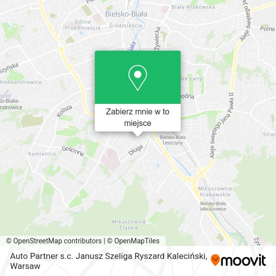 Mapa Auto Partner s.c. Janusz Szeliga Ryszard Kaleciński