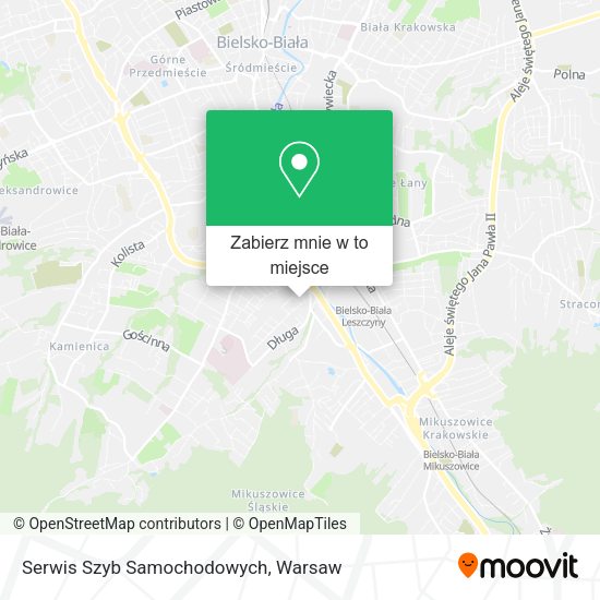 Mapa Serwis Szyb Samochodowych