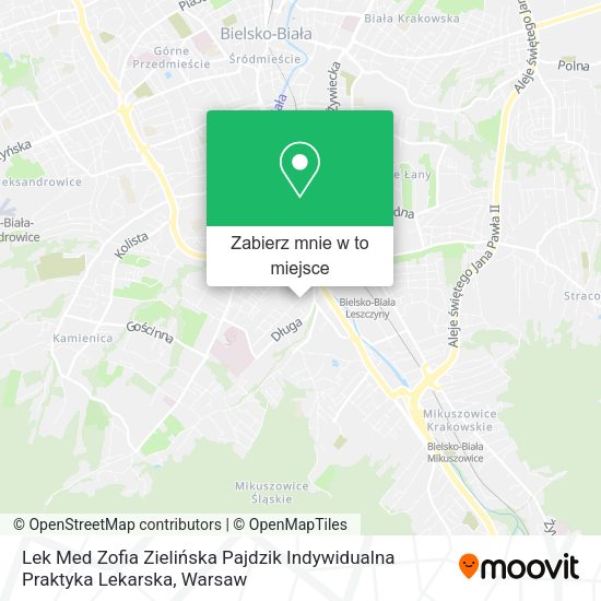 Mapa Lek Med Zofia Zielińska Pajdzik Indywidualna Praktyka Lekarska