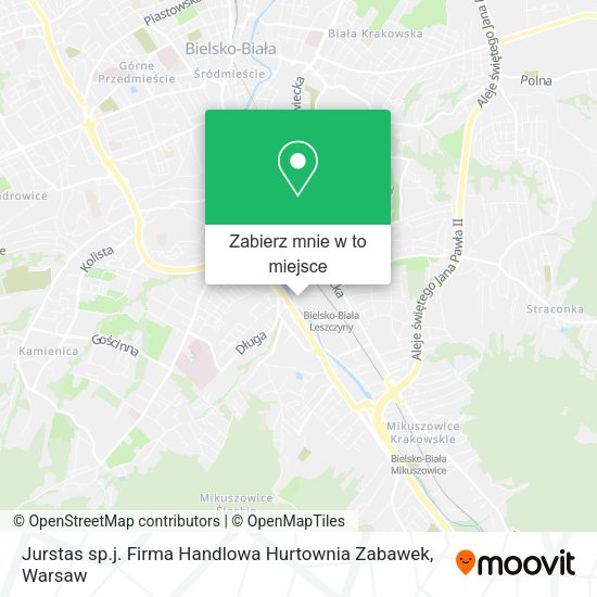 Mapa Jurstas sp.j. Firma Handlowa Hurtownia Zabawek