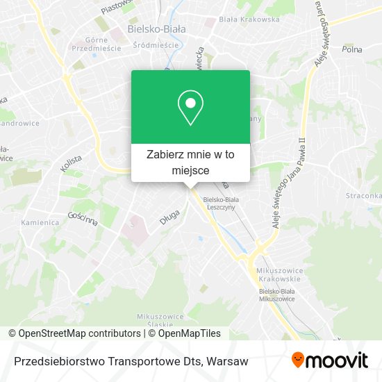 Mapa Przedsiebiorstwo Transportowe Dts