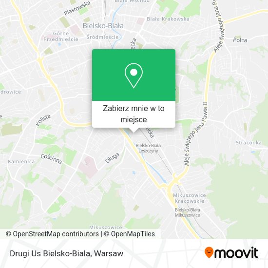 Mapa Drugi Us Bielsko-Biala