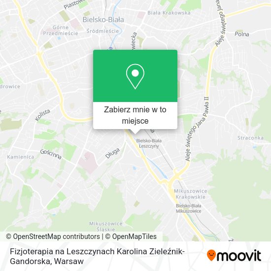 Mapa Fizjoterapia na Leszczynach Karolina Zieleźnik-Gandorska