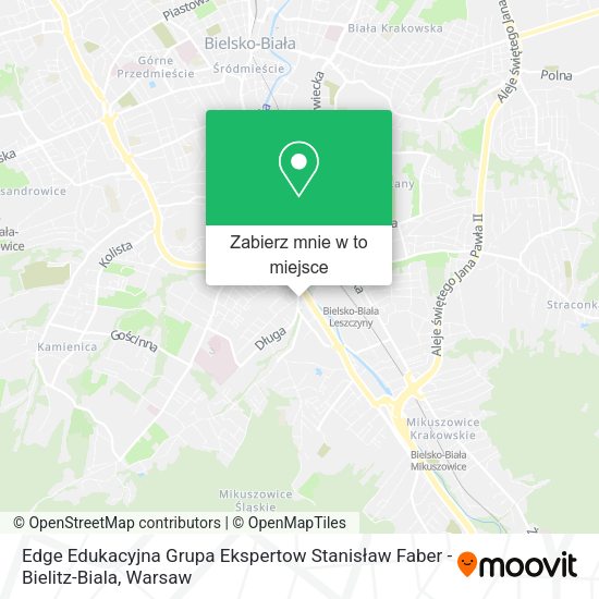 Mapa Edge Edukacyjna Grupa Ekspertow Stanisław Faber - Bielitz-Biala