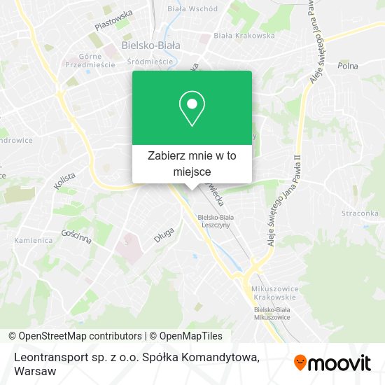 Mapa Leontransport sp. z o.o. Spółka Komandytowa