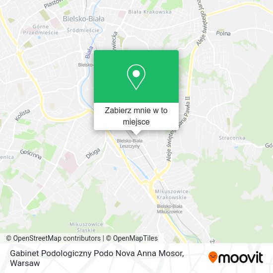 Mapa Gabinet Podologiczny Podo Nova Anna Mosor