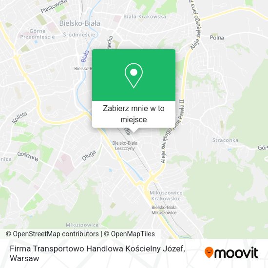 Mapa Firma Transportowo Handlowa Kościelny Józef