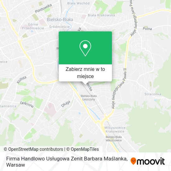 Mapa Firma Handlowo Usługowa Zenit Barbara Maślanka