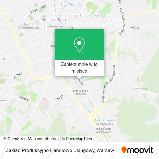 Mapa Zaklad Produkcyjno Handlowo Uslugowy