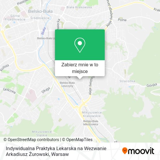 Mapa Indywidualna Praktyka Lekarska na Wezwanie Arkadiusz Żurowski