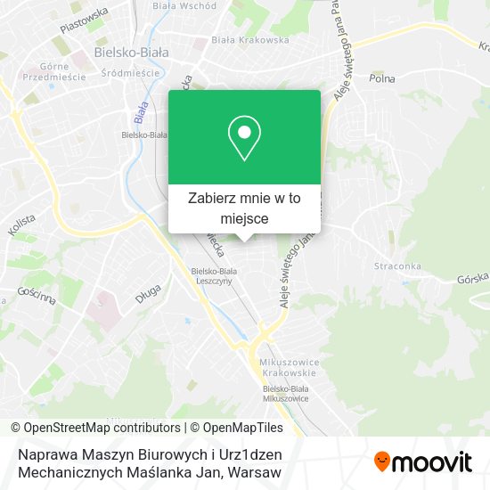 Mapa Naprawa Maszyn Biurowych i Urz1dzen Mechanicznych Maślanka Jan