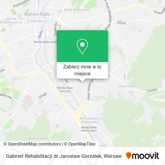 Mapa Gabinet Rehabilitacji dr Jaroslaw Gorzalek