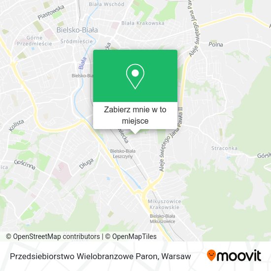 Mapa Przedsiebiorstwo Wielobranzowe Paron