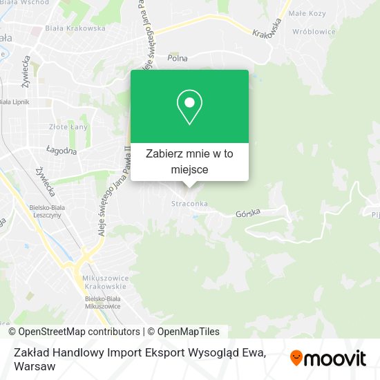 Mapa Zakład Handlowy Import Eksport Wysogląd Ewa