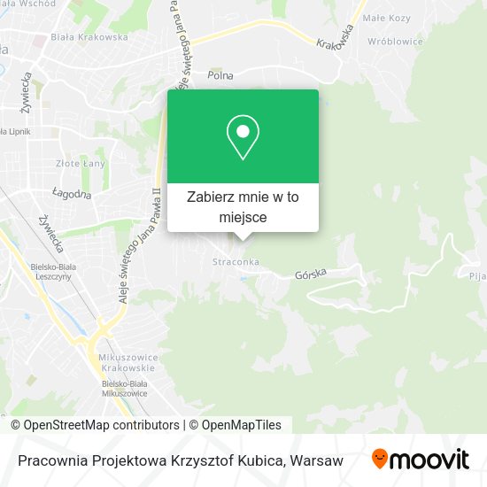 Mapa Pracownia Projektowa Krzysztof Kubica