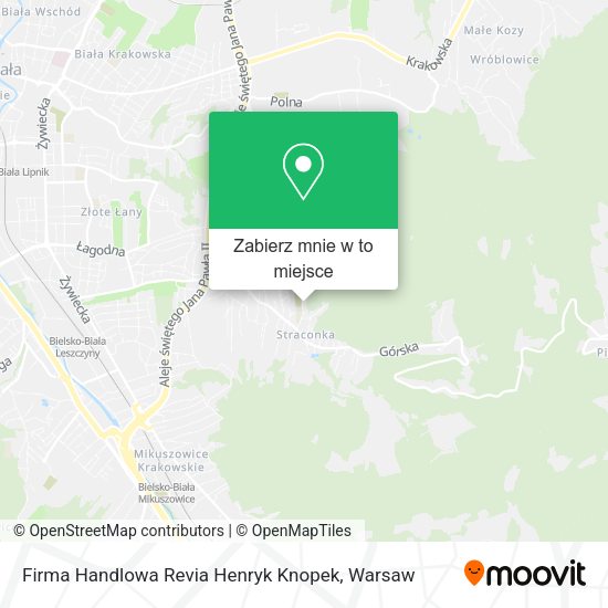 Mapa Firma Handlowa Revia Henryk Knopek