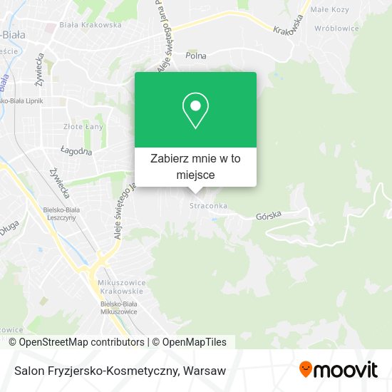 Mapa Salon Fryzjersko-Kosmetyczny