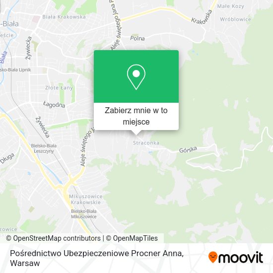 Mapa Pośrednictwo Ubezpieczeniowe Procner Anna