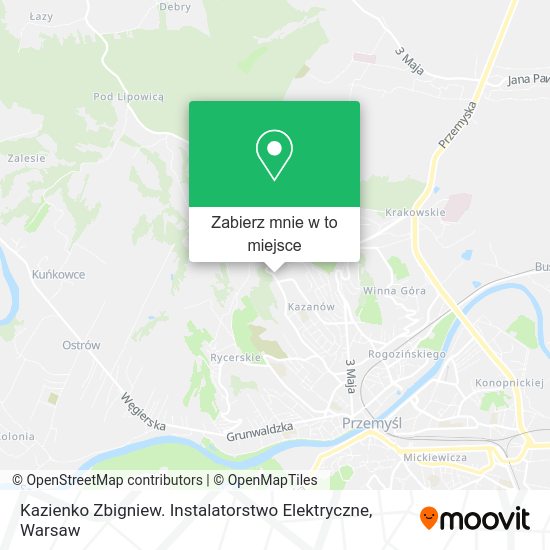 Mapa Kazienko Zbigniew. Instalatorstwo Elektryczne