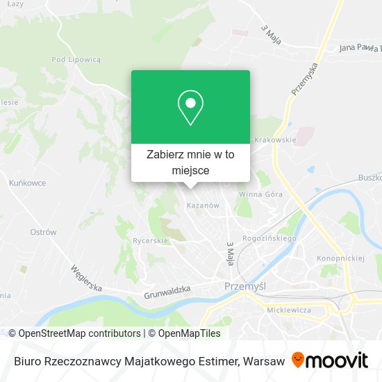 Mapa Biuro Rzeczoznawcy Majatkowego Estimer