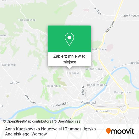 Mapa Anna Kuczkowska Nauczyciel i Tłumacz Języka Angielskiego