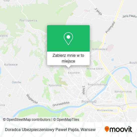 Mapa Doradca Ubezpieczeniowy Paweł Pajda