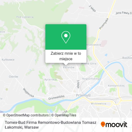 Mapa Tomex-Bud Firma Remontowo-Budowlana Tomasz Łakomski