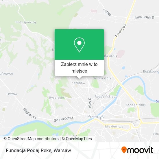 Mapa Fundacja Podaj Rekę