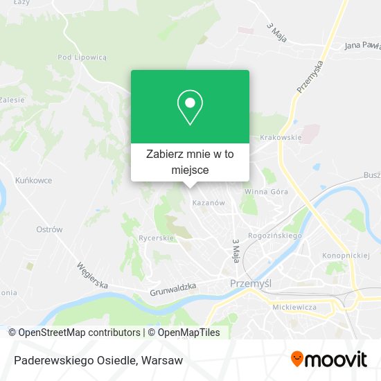 Mapa Paderewskiego Osiedle