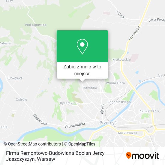 Mapa Firma Remontowo-Budowlana Bocian Jerzy Jaszczyszyn