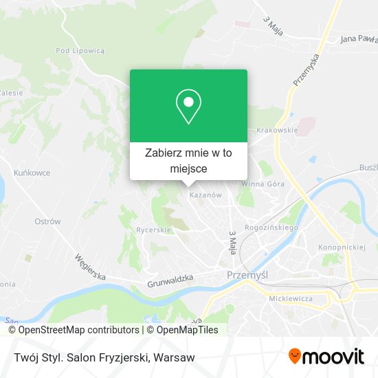 Mapa Twój Styl. Salon Fryzjerski