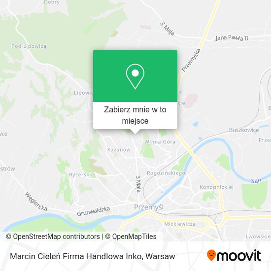 Mapa Marcin Cieleń Firma Handlowa Inko