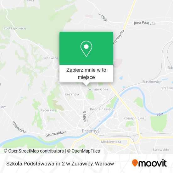 Mapa Szkoła Podstawowa nr 2 w Żurawicy