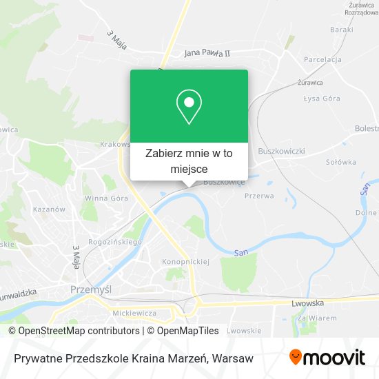 Mapa Prywatne Przedszkole Kraina Marzeń