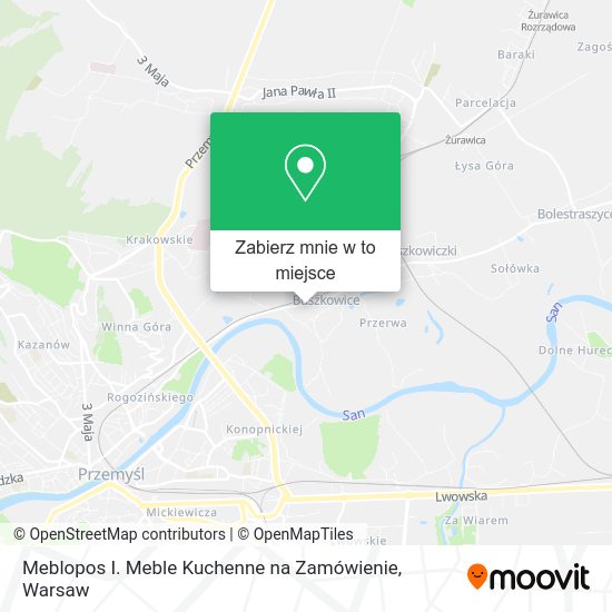 Mapa Meblopos I. Meble Kuchenne na Zamówienie