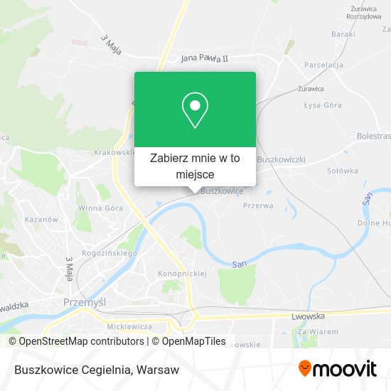 Mapa Buszkowice Cegielnia