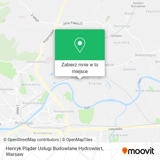 Mapa Henryk Pląder Usługi Budowlane Hydrowiert