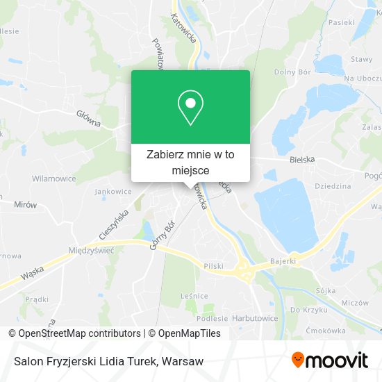 Mapa Salon Fryzjerski Lidia Turek