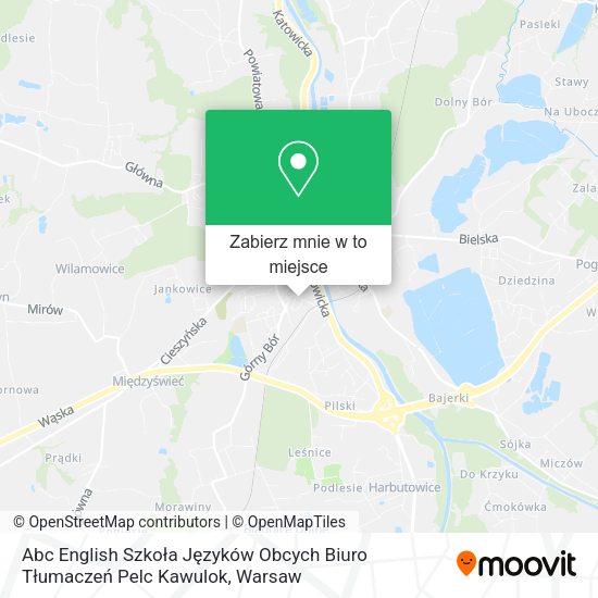 Mapa Abc English Szkoła Języków Obcych Biuro Tłumaczeń Pelc Kawulok