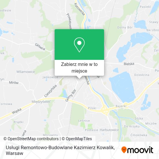 Mapa Usługi Remontowo-Budowlane Kazimierz Kowalik