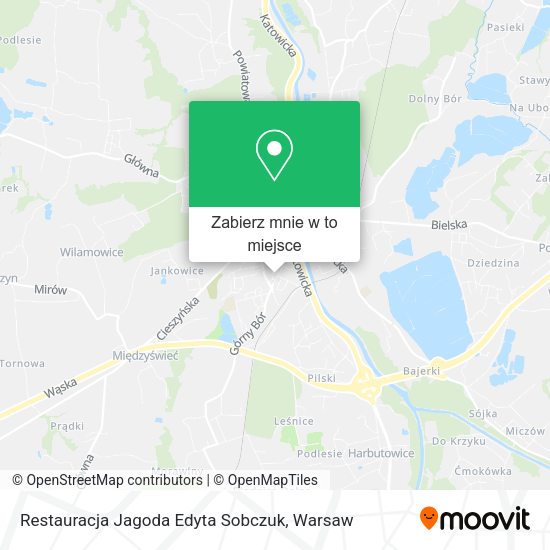 Mapa Restauracja Jagoda Edyta Sobczuk