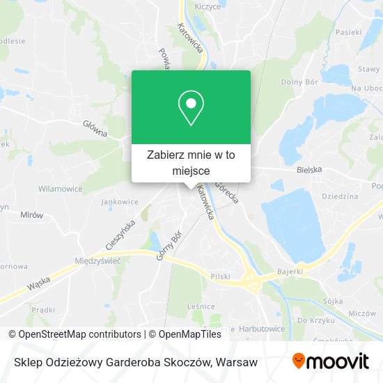 Mapa Sklep Odzieżowy Garderoba Skoczów