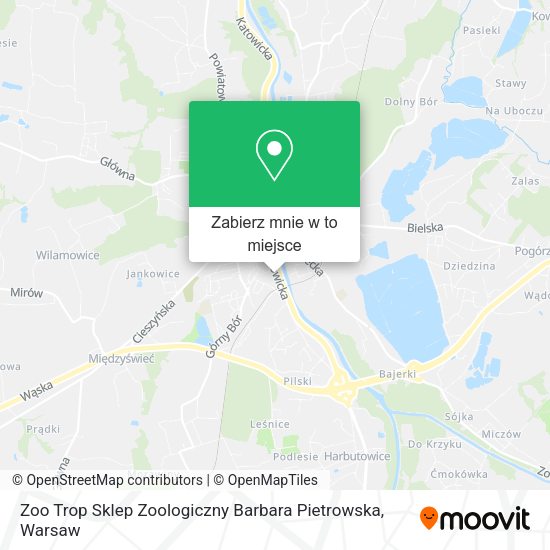 Mapa Zoo Trop Sklep Zoologiczny Barbara Pietrowska