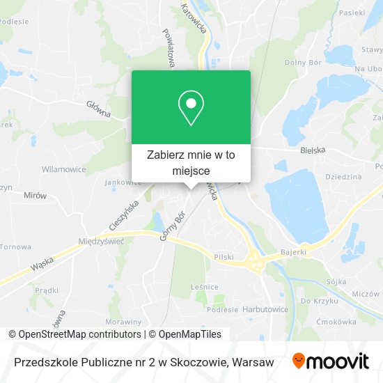 Mapa Przedszkole Publiczne nr 2 w Skoczowie