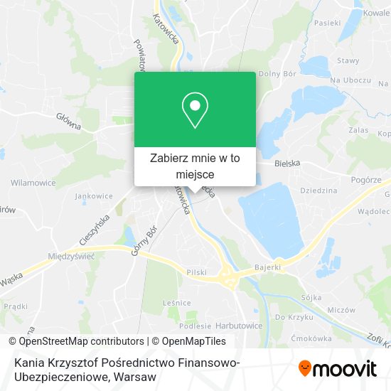 Mapa Kania Krzysztof Pośrednictwo Finansowo-Ubezpieczeniowe