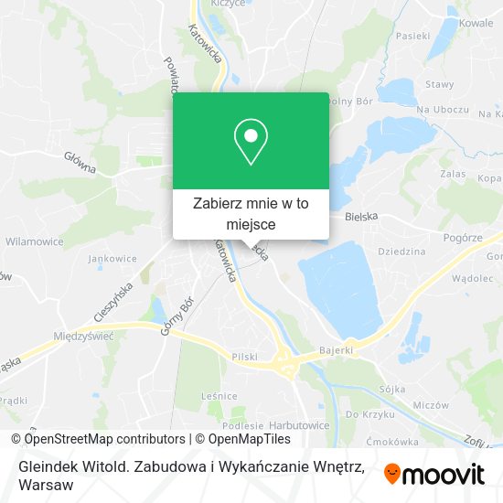 Mapa Gleindek Witold. Zabudowa i Wykańczanie Wnętrz