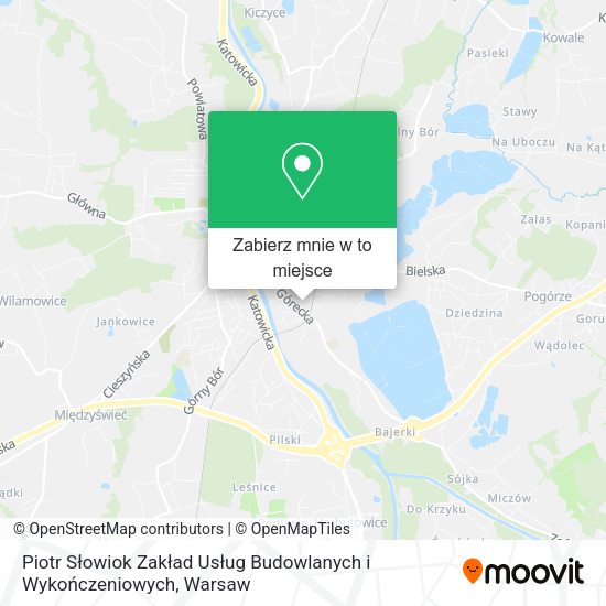 Mapa Piotr Słowiok Zakład Usług Budowlanych i Wykończeniowych