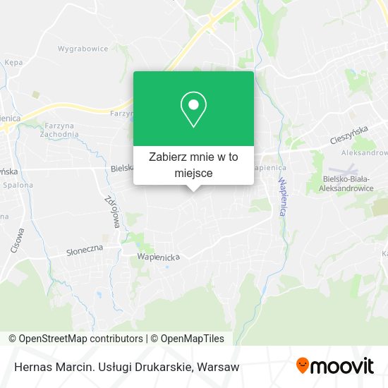 Mapa Hernas Marcin. Usługi Drukarskie