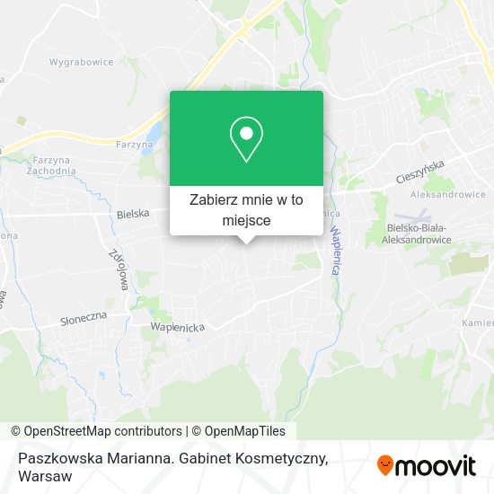 Mapa Paszkowska Marianna. Gabinet Kosmetyczny