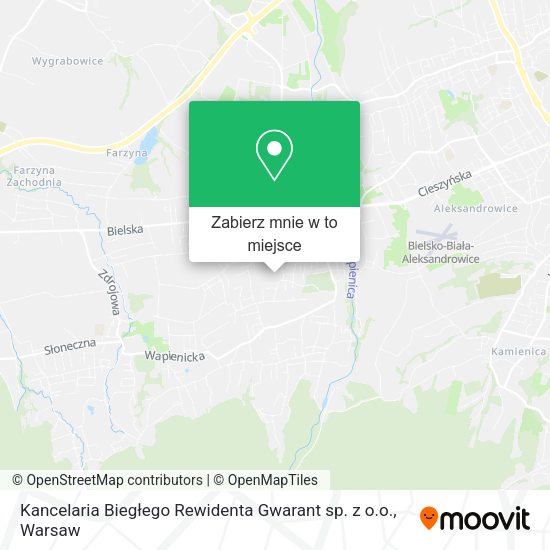 Mapa Kancelaria Biegłego Rewidenta Gwarant sp. z o.o.